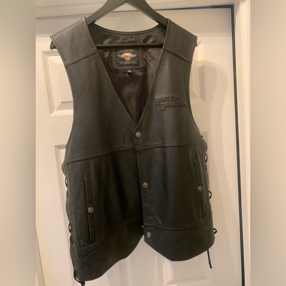 Harley Davidson Leather Vest XL
